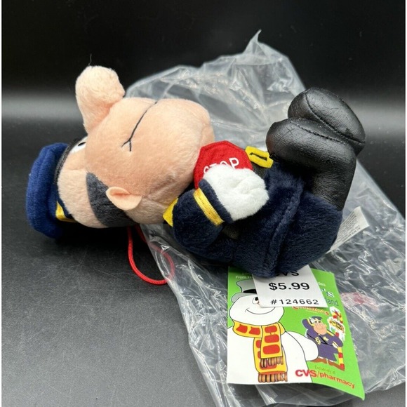 Frosty The Snowman Traffic Cop Plush Doll Bennie Stuffins CVS 6" New In Bag! - Picture 7 of 10